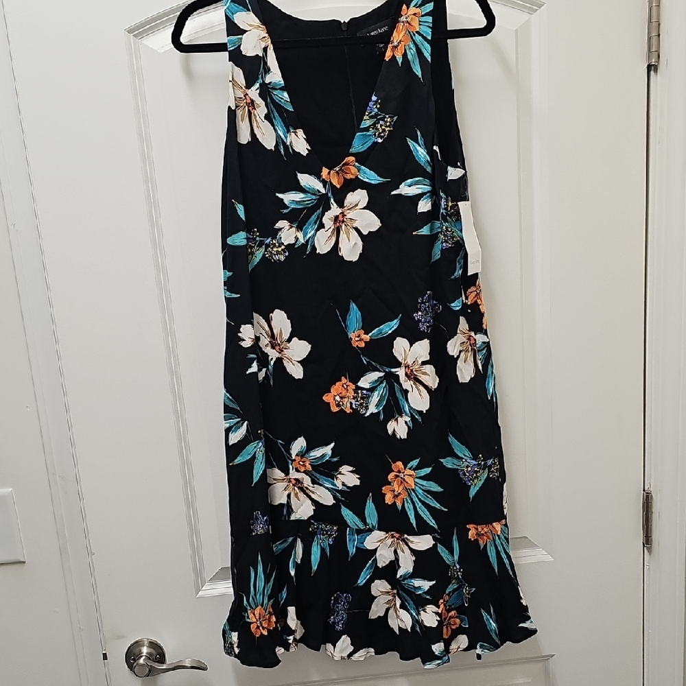 Karen Kane Black Ruffled Tiered Midi Sundress